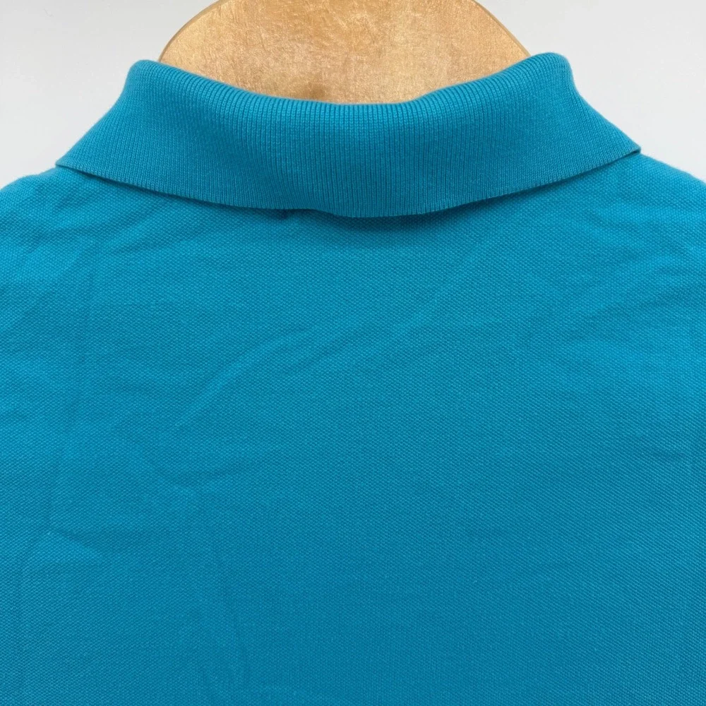Polo Ralph Lauren Polo Shirt Mens M Turquoise Blue Custom‎ Fit Short Sleeve Pony